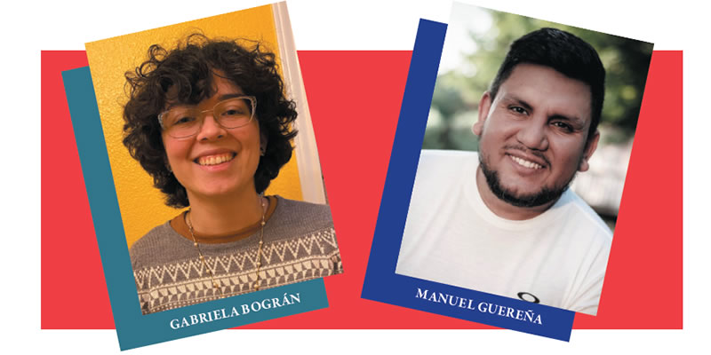 Oscar Romero Program scholarship recipients Gabriela Bográn and Manuel Guereña
