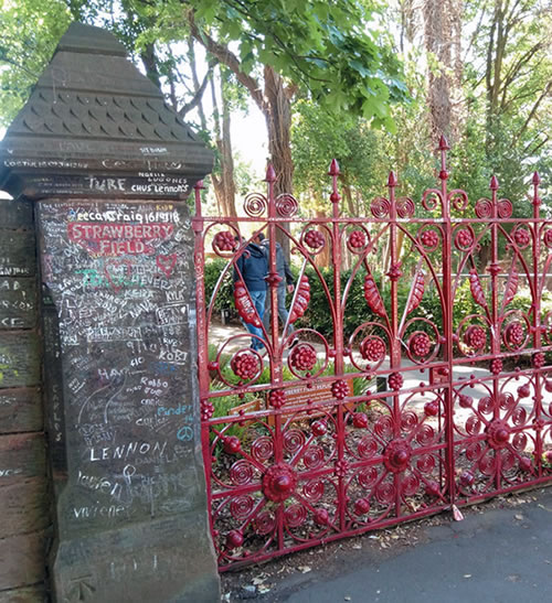 Entrance to the Strawberry Field Salvation Army center