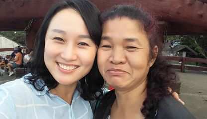 Columban Lay Missionary Hyein Noh "Anna"  (left) and Joy 