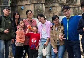 Taiwan youth group on an outing