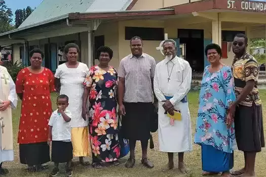 Parishioners at St. Columbans in Fiji