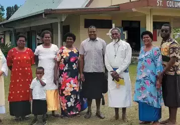 Parishioners at St. Columbans in Fiji
