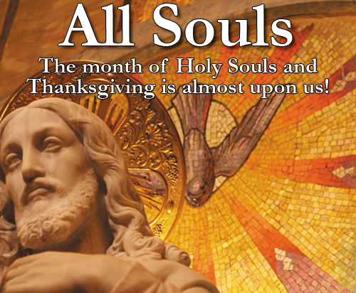 All souls mosaic of Jesus and the Holy Spirit