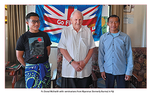 Fr. Donal McIlraith with seminarians from Myanmar