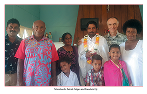 Columban Fr. Patrick Colgan and friends in Fiji