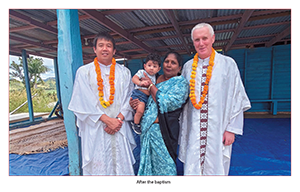 Fr. Tim Mulroy after the Baptism