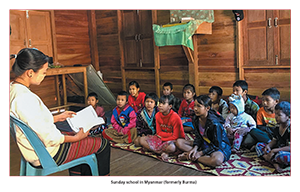 Sunday school in Myanmar