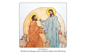 The Risen Lord Forgives Peter and Entrusts Him to Feed His Sheep