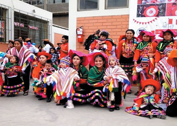 Native dress in Peru