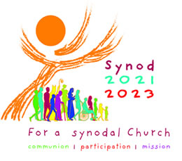 For a Synodal Church: Communion, Participation and Mission logo