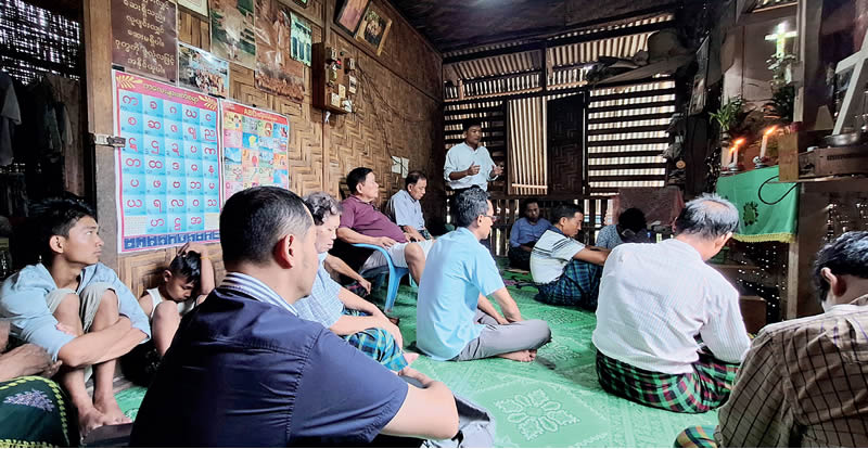 Fathers' group prayer service