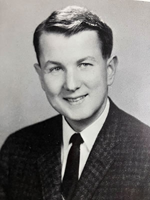 High school photo of Fr. John Burger