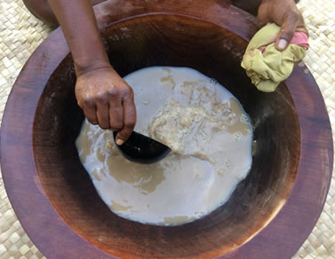 Kava in a ceremonial bowl