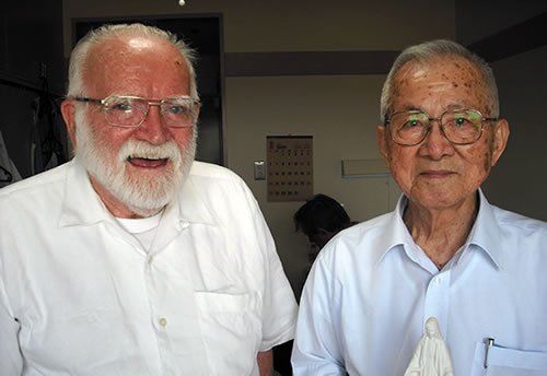 Columban Fr. Barry Cairns with Mr. Dismas Shigeru Kato