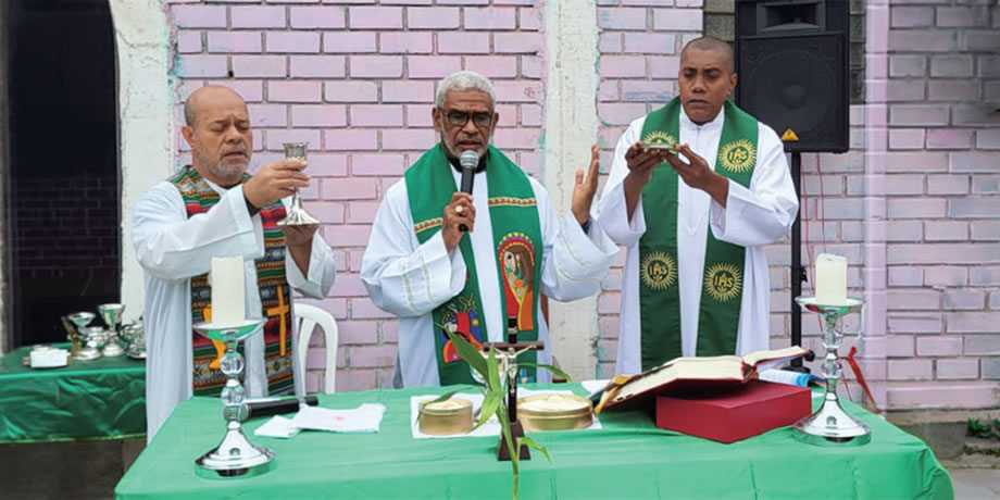 Columban celebrating Mass