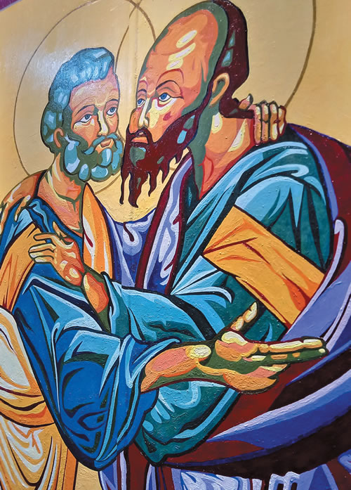 St. Peter and St. Paul mural