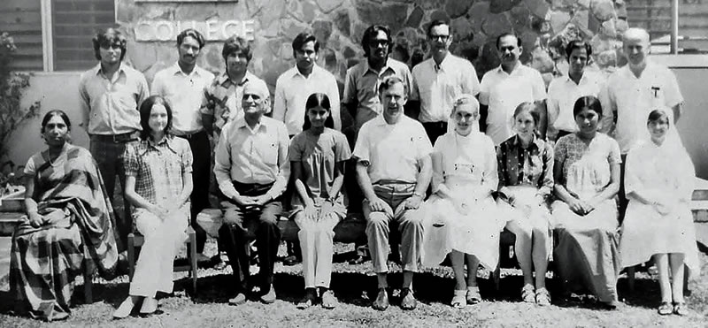 Xavier College staff in 1974