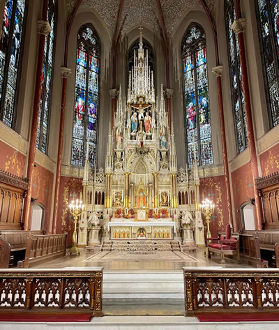 Altar of a catholic church