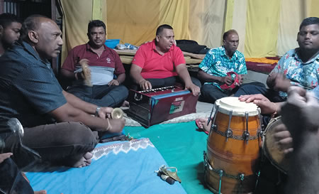 Prayer group musicians