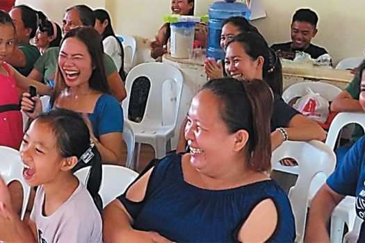 Subanen crafters and their families enjoy the festivities