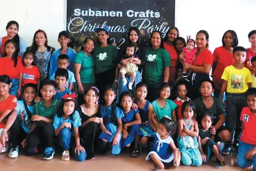 Subanen Crafters at their Christmas party