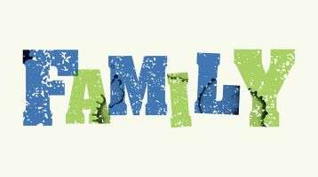 Letters spell out FAMILY