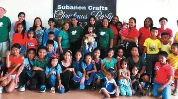Subanen Crafters at their Christmas party