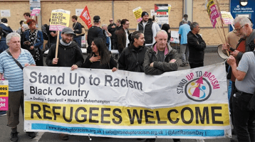 Community march to support immigrants in the UK