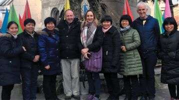 Fr. Troy with the Sisters and visitors at the Hanyang convent
