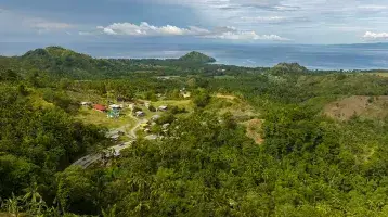 Scenic landscape of rainforest in Mindanao, Philippines