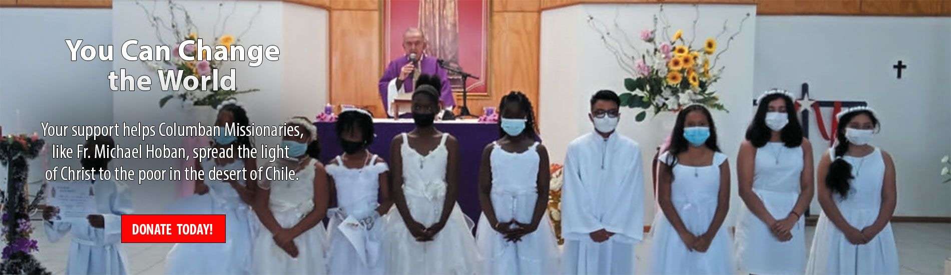 Fr. Michael Hoban with First Communicants