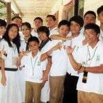 Marisol with deaf students in the Philippines