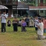 Fr. Kurt and students concluding the stations