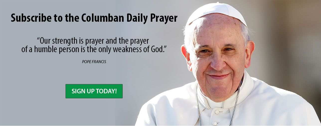 Subscribe to the Columban Daily Prayer, Weekly Prayer or monthly newsletter