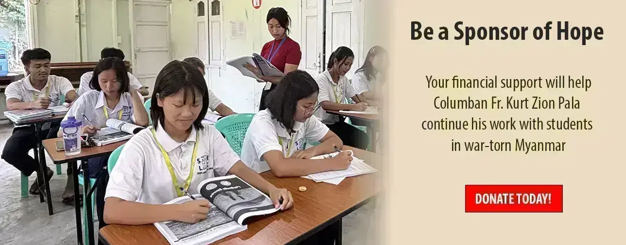 Help Fr. Kurt and the Student Learning Resource Center in Myanmar.