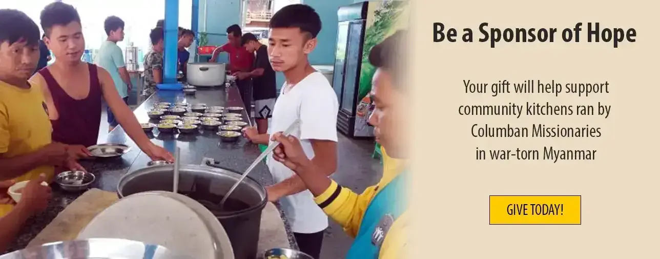 Community kitchen sponsored by Columban missionaries in Myanmar