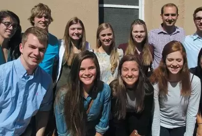 University students at the Columban Mission Center, El Paso, Texas