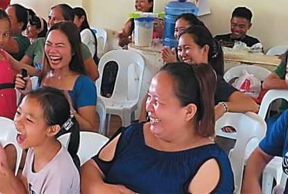 Subanen crafters and their families enjoy the festivities