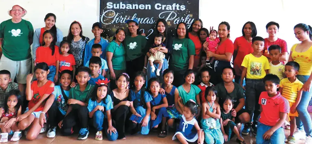 Subanen Crafters at their Christmas party