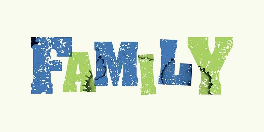 Letters spell out FAMILY