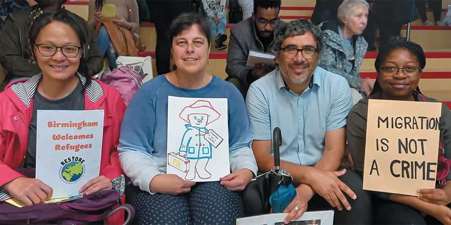 Nathalie Marytsch (second from left) with her husband Mauricio Silva, former Columban lay missionary Sophia Ting (left), and Faith in Action Volunteer Toby Oyedele.