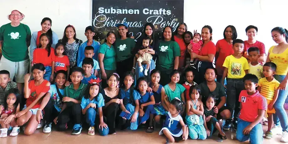 Subanen Crafters at their Christmas party
