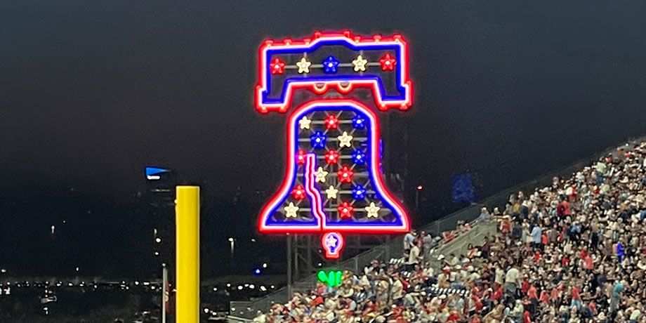 The Liberty Bell at Citizens Bank Park in Philadelphia, Pa.