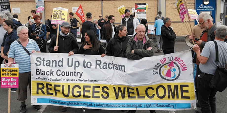 Community march to support immigrants in the UK
