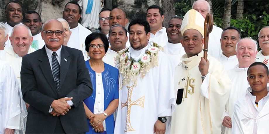 President and Mrs. Konrote with the ordination group