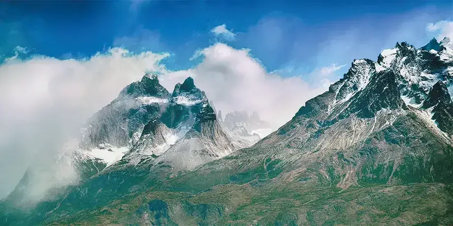 Nearby Andes Mountain Range covered in snow