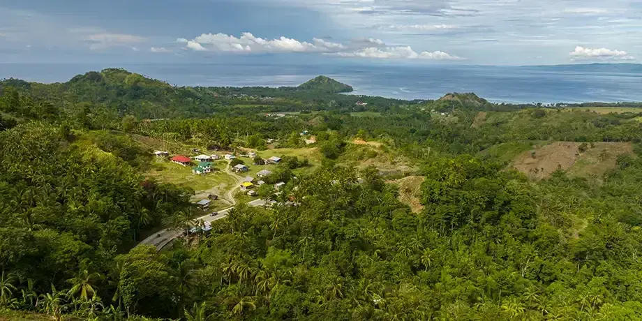 Scenic landscape of rainforest in Mindanao, Philippines