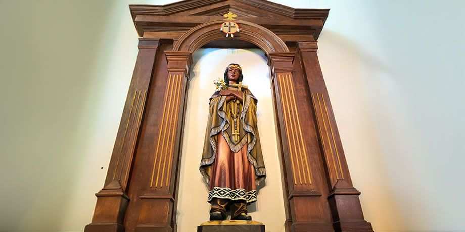 Statue of St. Kateri Tekakwitha