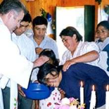  Baptism at a mission center 