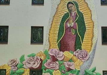 Our Lady of Guadalupe mural at St. Columbans, Nebraska